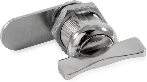 Vista 10 de Camco Candado de leva compensada Presenta un estilo de candado de fácil giro operado con el pulgar, incluye una compensación de 5/8 pulgadas y un