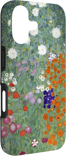 Vista 3 de Flower Garden Painting Klimt Art History Funda para iPhone 17