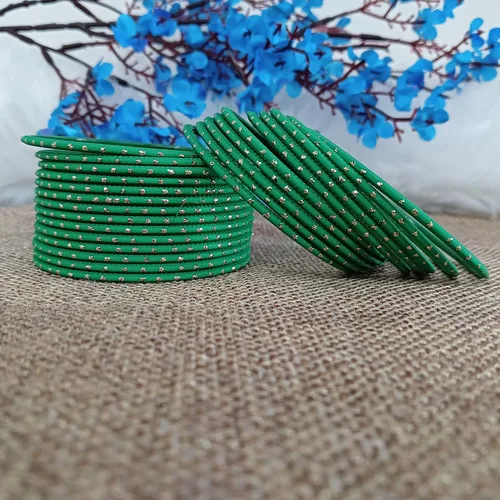 Vista 2 de Efulgenz Indian Bangles Set Bollywood Plain Metal Bangle Bracelets Costume Jewelry for Women