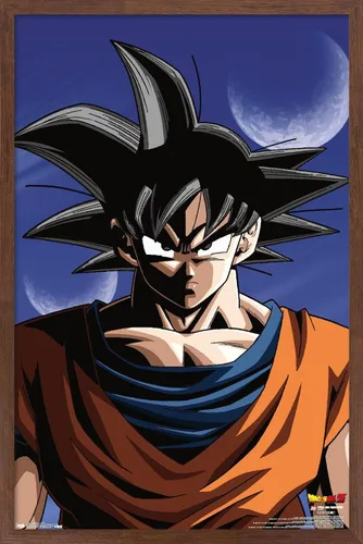 Vista 16 de Trends International Dragon Ball Z - Póster de pared de Goku, 14.725 x 22.375 pulgadas, versión enmarcada de madera de granero Versión enmarcada