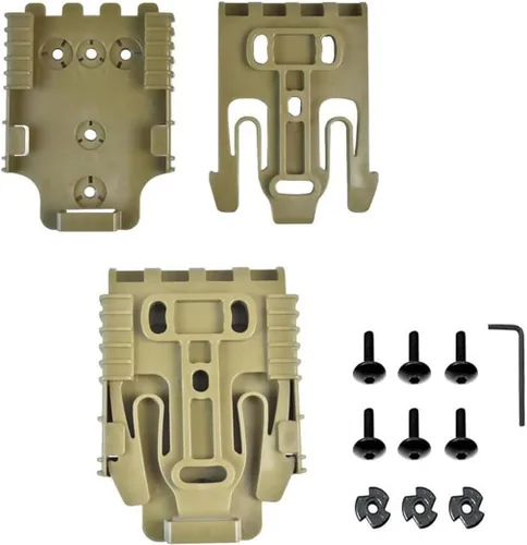 Vista 5 de Adaptador de bucle de cinturón de paseo medio con soporte receptor de servicio y correa táctica para piernas cinturón de muslo para fundas