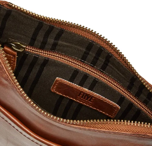 Vista 5 de Frye Melissa Swing Pack - Bolso cruzado con cremallera, Marrón