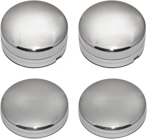Vista 3 de Tapacubos de rueda cromados de repuesto para Dodge Ram 3500 2003-2017 de 1 tonelada doble camión (1 tapa delantera)