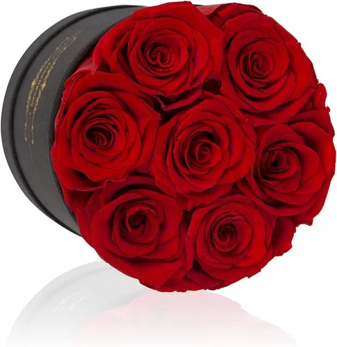 Vista 2 de NATROSES - Rosas preservadas, rosas en caja que duran hasta tres años, rosas duraderas para ella, regalos de flores preservadas para ella, regalos