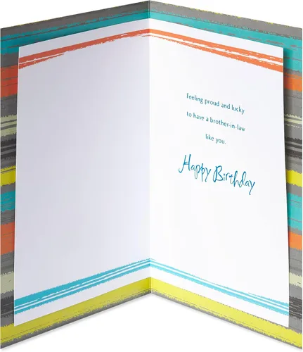 Vista 2 de American Greetings Tarjeta de cumpleaños para cuñado (Feeling Proud)