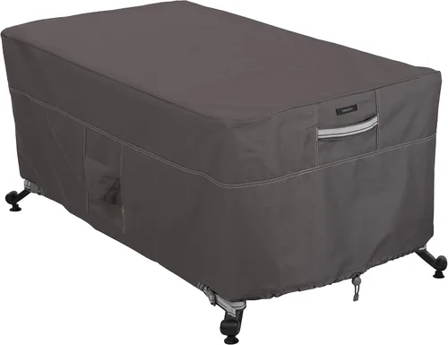Vista 10 de Classic Accessories – Cobertor para mesa/hoguera rectangular de 40 pulgadas resistente al agua Ravenna, cubierta de hoguera al aire libre