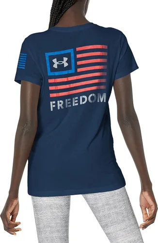 Vista 2 de Under Armour Nueva camiseta Freedom Banner para mujer