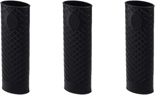 Vista 8 de MroMax Soporte de silicona con asa caliente de 6.1 pulgadas, agarradera antideslizante resistente al calor, para ollas de hierro fundido, woks Negro