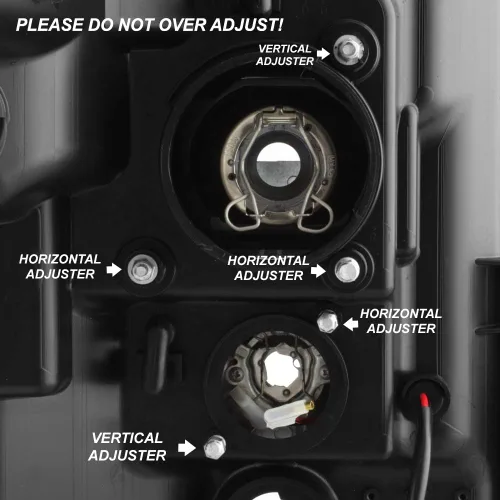 Vista 5 de AKKON - Para Ford F250 F350 F450 F550 Superduty 2011-2016, faros LED de tubo negro proyector, juego de pilotos conductor+pasajero