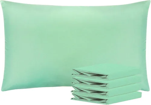 Vista 154 de NTBAY Juego de fundas de almohada estándar, paquete de 2 fundas de almohada de microfibra cepillada de 20 x 26 pulgadas, suaves, sin arrugas Aqua