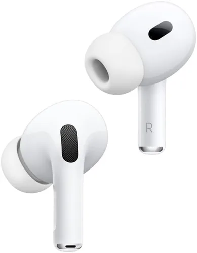 Vista 2 de Apple AirPods Pro de 2ª generación con funda de carga MagSafe inalámbrica (USB-C) con Apple de garantía limitada de 1 año (clásico)