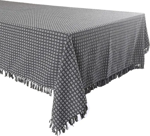 Vista 13 de Juego de 6 servilletas, verde botella tejidas con flecos, servilletas 100% algodón, tamaño 20x20 pulgadas, adecuadas para cenas formales, comidas
