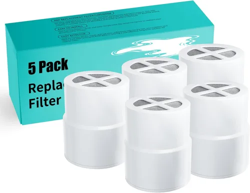 Vista 9 de Paquete de 3 filtros de repuesto para cabezal de ducha JOLIE, compatible con cartucho de filtro de ducha JOLIE, reduce el cloro, metales pesados e