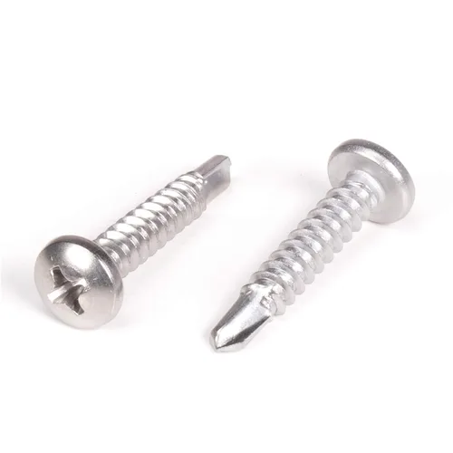 Vista 15 de THE CIMPLE CO Tornillo autoroscante de cabeza combinada #8, 1 pulgada de longitud, acero inoxidable 410 con cabeza hexagonal y Phillips, tornillo