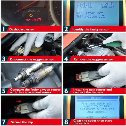 Vista 5 de 234-4380 Sensor de oxígeno O2 relación aire-combustible aguas abajo