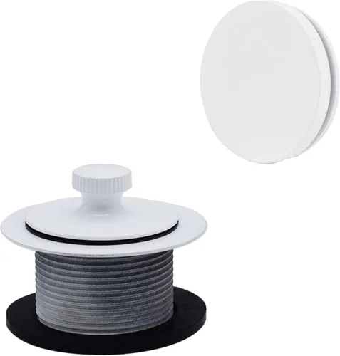 Vista 13 de Westbrass D94H-12A 1-1/2" NPSM - Drenaje de bañera con rosca gruesa y cierre con placa frontal ilusoria sin orificios, bronce antiguo