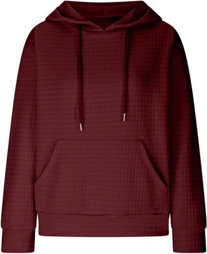 Vista 6 de Qenging Sudaderas con capucha para mujer, color sólido, casual, primavera, 2024, sudadera con capucha básica, blusa para mujer