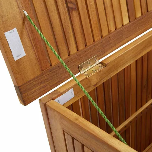 Vista 4 de vidaXL Caja de almacenamiento de jardín 23.6"x19.7"x22.8" madera maciza Acacia