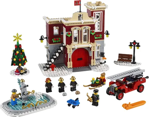 Vista 2 de LEGO Creator Expert Winter Village Fire Station 10263 Kit de construcción (1166 piezas)