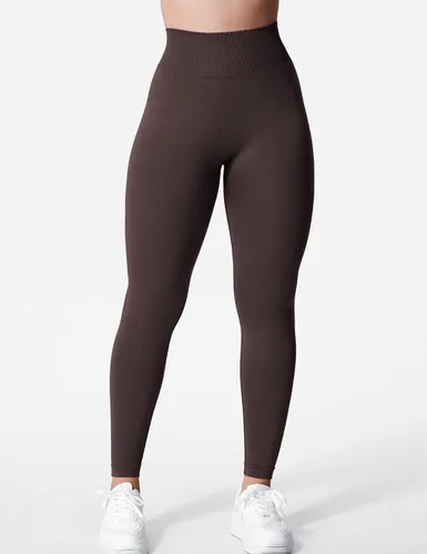 Vista 3 de YEOREO Liz - Leggings de entrenamiento para mujer, cintura alta, levantamiento de glúteos, espalda en V, sin costuras, para gimnasio, yoga