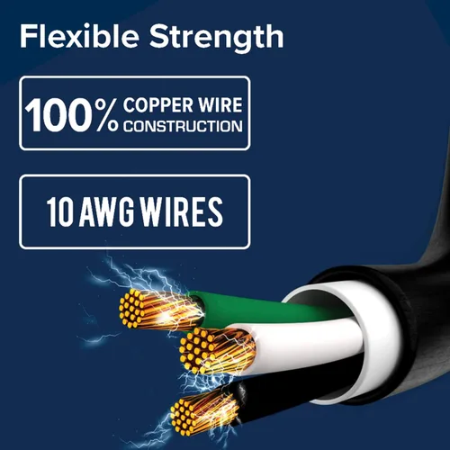 Vista 4 de Camco Power Grip - Cable de extensión de caravana de 50 pies y 30 amperios