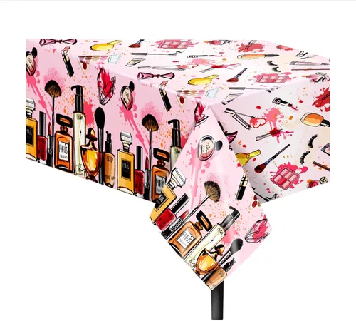 Vista 72 de 1 paquete de mantel de plástico con diseño de bandera americana del 4 de julio para fiesta, 54 x 87 pulgadas de largo, mantel rectangular para bufé