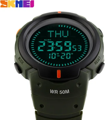 Vista 3 de Gosasa Mens Watch Sports Digital Compass Survival 50M Waterproof Stopwatch Alarm