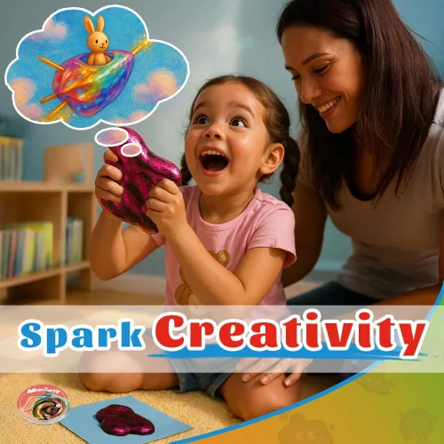 Vista 6 de Waterelf MCP001-MCP003 - Masilla sensorial multicolor, no tóxica para aliviar el estrés para niños, niñas y adultos, juguete antiestrés no pegajoso