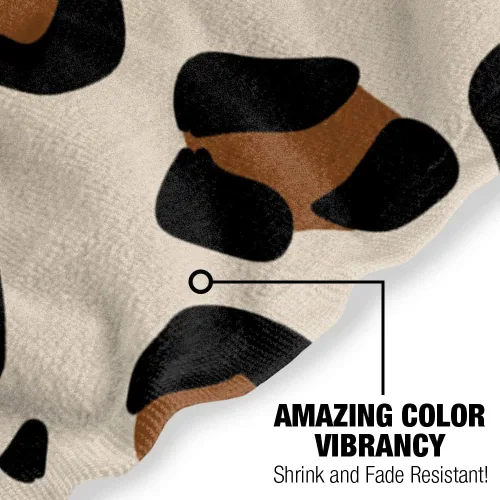 Vista 5 de LOGOVISION Toalla de playa con estampado de leopardo 30" X 60