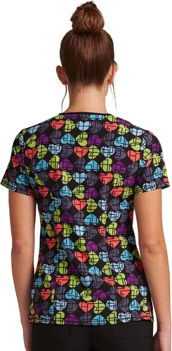 Vista 5 de Cherokee Infinity Mujer Scrubs Top Mock Wrap CK608