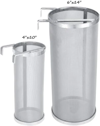 Vista 6 de Colador de araña de 300 micrones de 6 x 14 pulgadas para hervidor de filtro de cerveza casera
