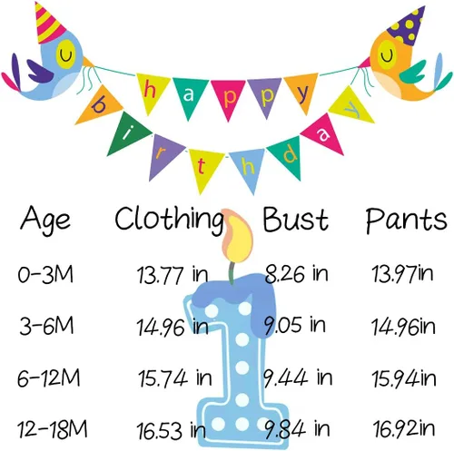 Vista 5 de LENSOUS Conjunto de mameluco divertido para el primer cumpleaños de un año para niño