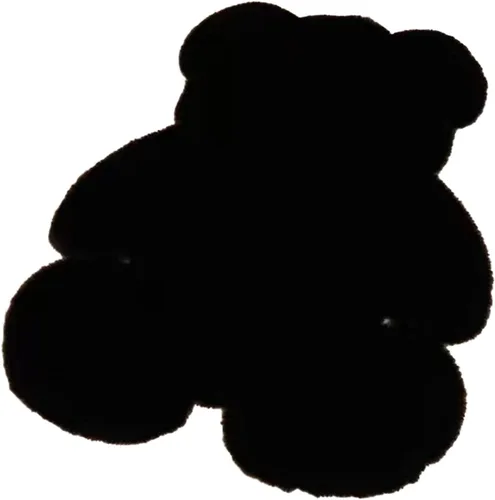 Vista 9 de Alfombra en forma de oso, de 17.7 x 23.6 in, suave y lanuda para dormitorio de los niños, bonita alfombra de piel sintética suave y esponjosa