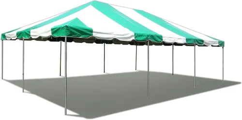 Vista 8 de Party Tents Direct Carpa para Fiesta de 20x30 - Marco de Acero - Gazebo al Aire Libre, Pabellón, Sombrilla para Sol, Refugio para Acampada - Verde