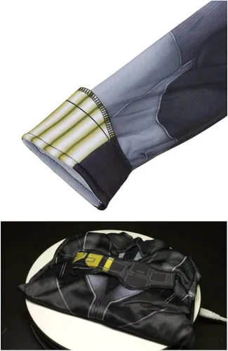 Vista 6 de Black Widow Morden Future Game Overol para niños y niñas disfraz clásico de Halloween para cosplay