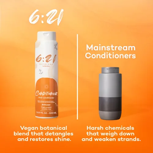 Vista 8 de 621 by Kika Nieto - Acondicionador de aceite de coco, tratamiento desenredante y antiencrespamiento para cabello adelgazante, dañado o teñido