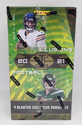 Vista 3 de Caja Blaster de Panini Illusions de Fútbol NFL 2021 (36 Tarjetas)