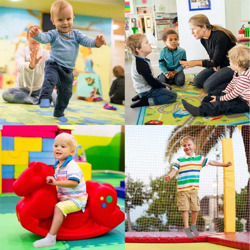 Vista 3 de GRPSKCOS Calcetines antideslizantes para bebé, 12 pares de calcetines antideslizantes para niños y niños, calcetines para niños de 1 a 7 años