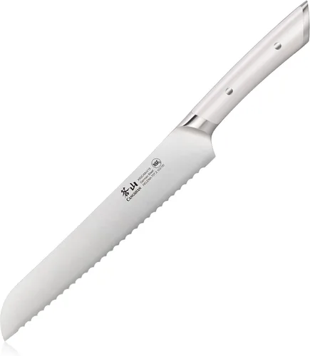 Vista 8 de Cangshan HELENA Series 502476 Cuchillo de pan forjado de acero alemán de 8 pulgadas (negro)