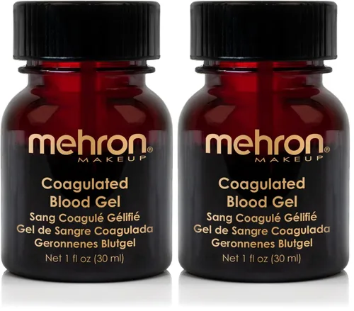 Vista 8 de Mehron Makeup Coagulated Blood - 1 Fl oz, Fake Scab Blood Makeup Sangre coagulada