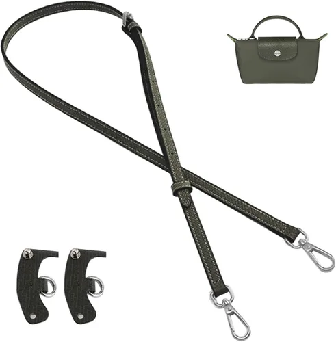 Vista 12 de Jiesinlov Correa de Hombro de Cuero para Bolso de Repuesto, Kit de Conversión Ajustable para Bandolera Compatible con Mini Bolso Antracita