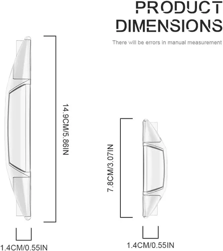 Vista 2 de 4 tiras de parachoques para puerta de automóvil, protectores de borde de puerta de automóvil, protector autoadhesivo para puerta de automóvil