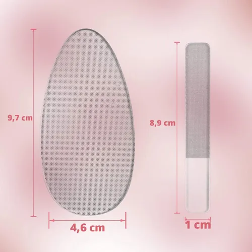 Vista 4 de RedFlow - Juego de limas para uñas de vidrio, juego de limas y buffer que contiene 2 limas nano de vidrio para uñas y 1 lima nano de vidrio