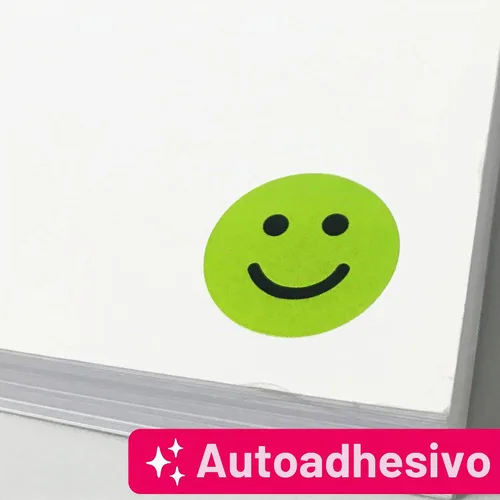 Vista 7 de Paquete de 600 calcomanías de emoción de comportamiento de cara feliz/triste sonrisa, rojo/verde, 1 pulgada