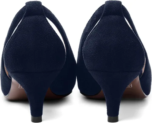 Vista 4 de Zapatos de tacón bajo para mujer, sin cordones, con puntera puntiaguda, de 2.0 in