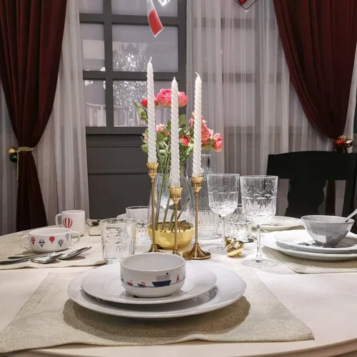 Vista 4 de Candelabros dorados – Juego de 3 portavelas de latón dorado para decoración de mesa, repisa, boda, comedor, fiesta (velas no incluidas)
