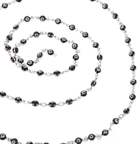 Vista 8 de EXCEART 1 rollo de collar contra el mal de ojo, cadena para hacer joyas, cadenas de collar a granel para collares, manualidades