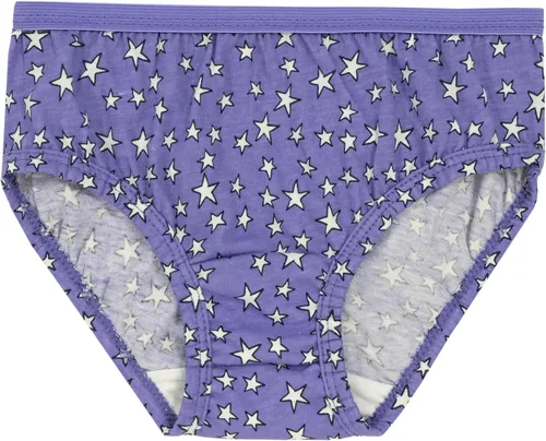 Vista 5 de Fruit of the Loom - Paquete múltiple de ropa interior de algodón para niñas Paquete de 10 - Púrpura/Azul/Blanco