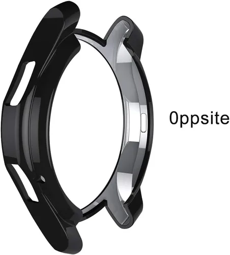 Vista 4 de Caja protectora para reloj, 46mm, poliuretano termoplástico (TPU) delgada, chapada a prueba de golpes, protección alrededor, compatible con Samsung