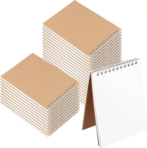 Vista 8 de HEIHAK 5 Pack A3 16.5 x 11.6 Inch Sketch Notebooks, 60 Pages 30 Sheets Top Spiral Bound Pocket Sketchbooks, Spiral Notepads Sketch Pads Bulk for